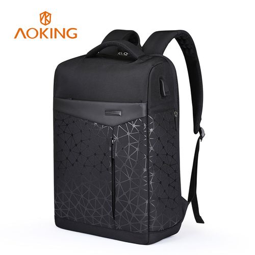 Mochila Aoking para laptop con entrada de cable modelo SN77282-21A negro