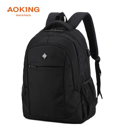 Mochila Aoking escolar de hombre modelo SN86096 negro