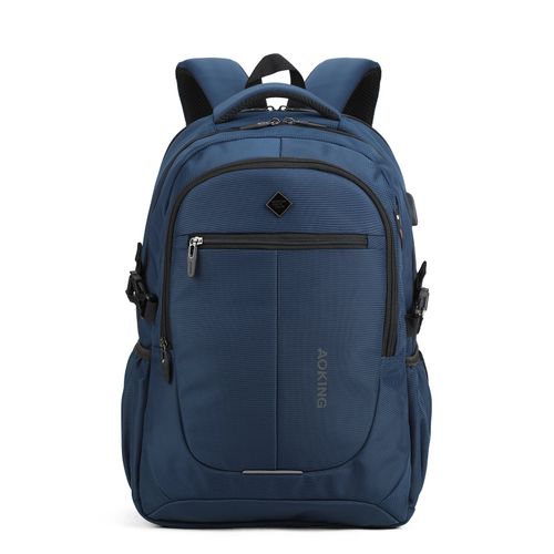 Mochila Aoking escolar para hombre modelo SN97095 azul