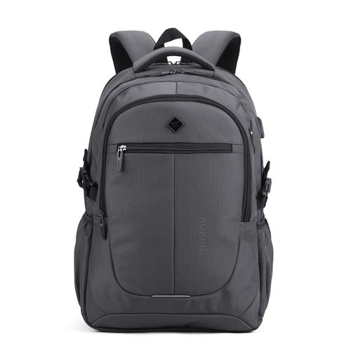 Mochila Aoking escolar para hombre modelo SN97095 gris