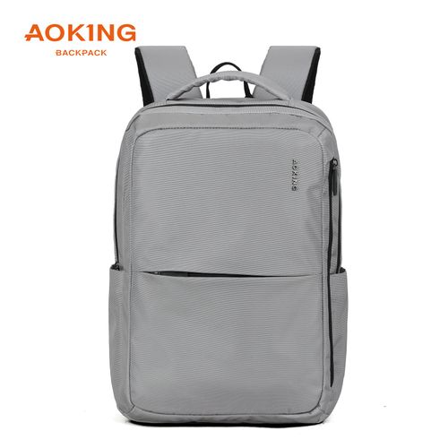 Mochila Aoking espaciosa con bolsillos laterales modelo SN2105-12 gris