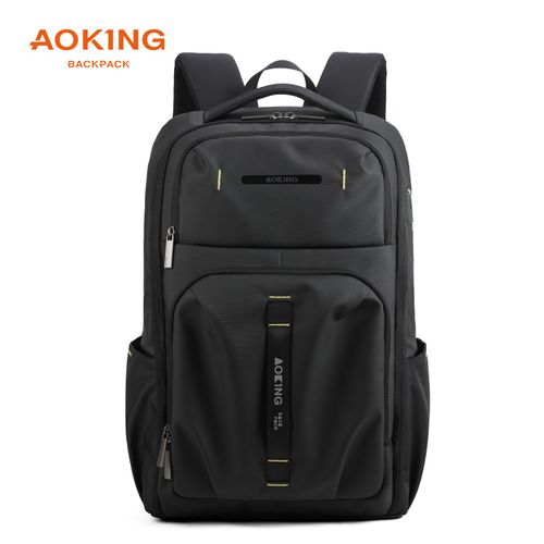 Mochila Aoking con amplios compartimientos modelo SN2640 negro