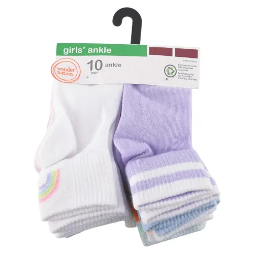 10p Calceta Nina Wondernation Tobillo