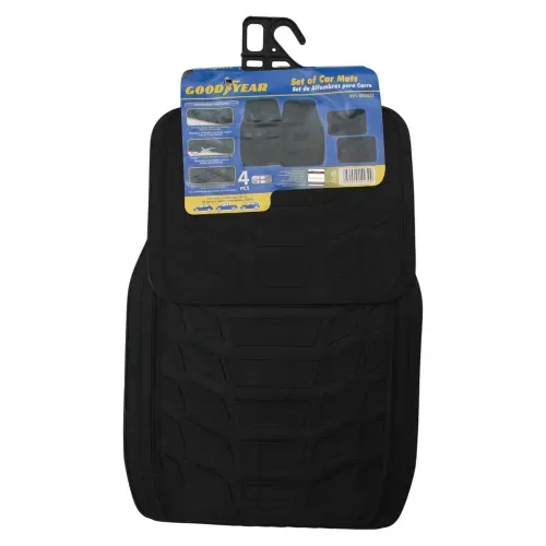 Alfombras Para Carro Goodyear Color Negro - 4 Piezas