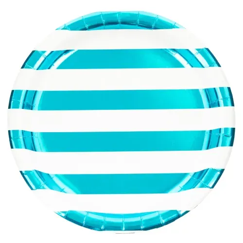 Plato Carnival Azul Metálico 9 Pulgadas