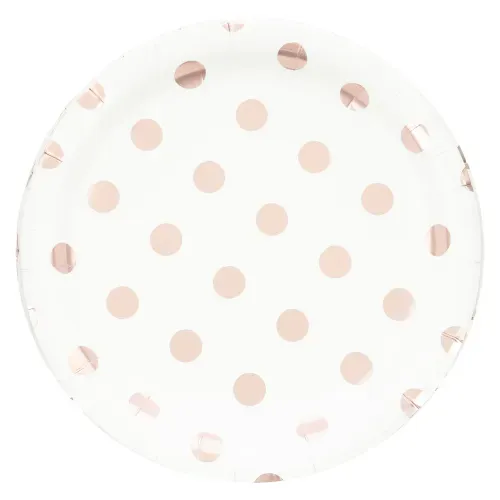 Plato Carnival Rosegold Metálico 7 Pulgadas