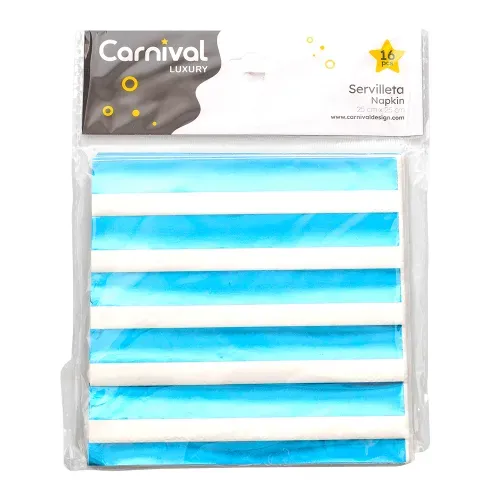 Servilletas Carnival Azul Metálico