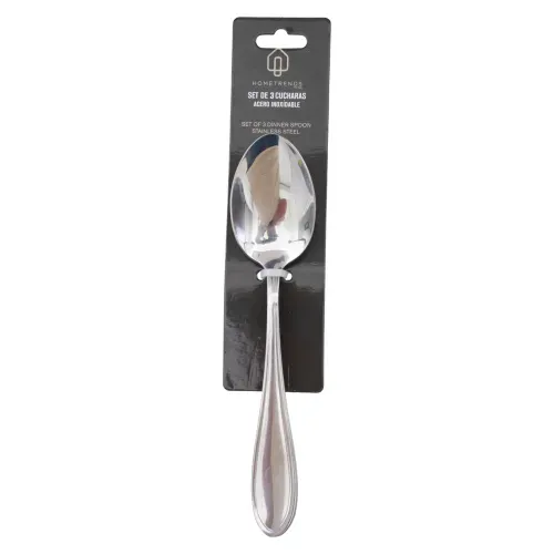 Cubiertos y Cuchillos Mainstays Ht Set De 3 Cucharas Acero Inoxidale