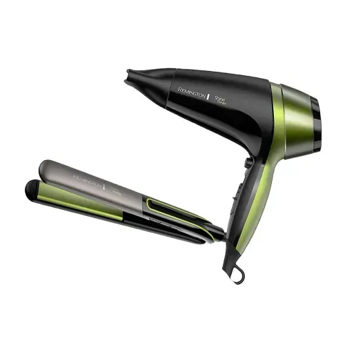 Combo Remington Shine Therapy: Plancha Alisadora + Secador con Aguacate y Macadamia