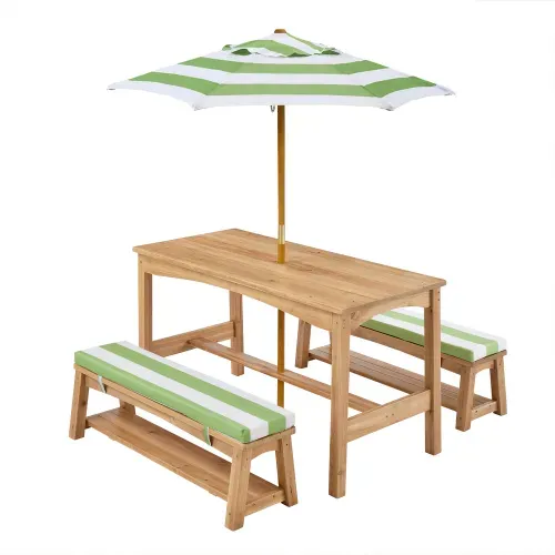 Mesita exterior Teamson Kids con sombrilla