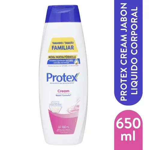 Gel de Baño Protex Cream ofrece una protección antibacterial natural para una piel saludable - 650ml