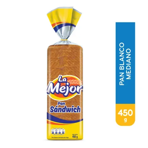 Pan Blanco La Mejor cuadrado - 450 g