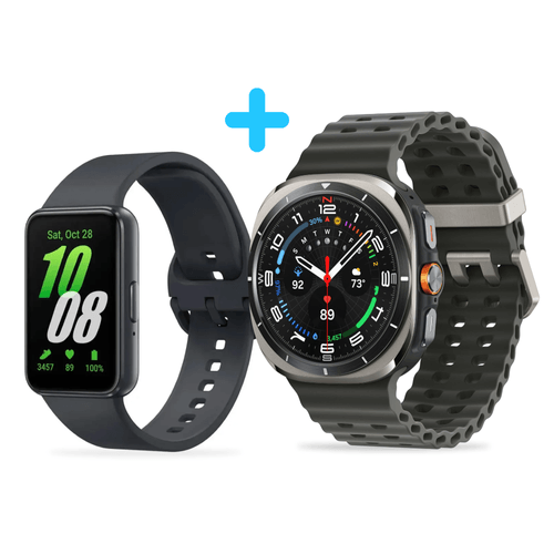 Combo Samsung Reloj Watch Ultra Titan + Galaxy Fit 3 gray