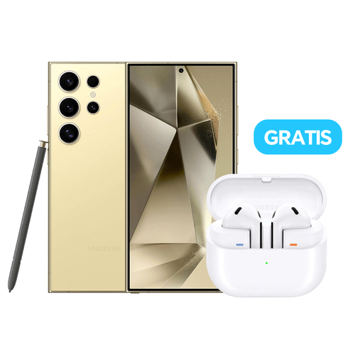 Samsung S24 Ultra 12+256GB amarillo gratis Audífonos Buds 3 blanco