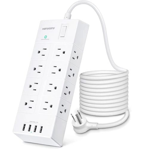 Regleta de 16 tomas protector de corriente modelo HN4U16