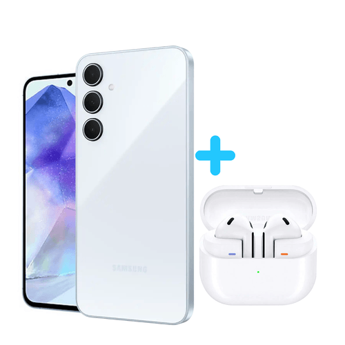Combo Samsung Galaxy A35 5G 8+128GB Azul + Galaxy Buds 3 Blancos