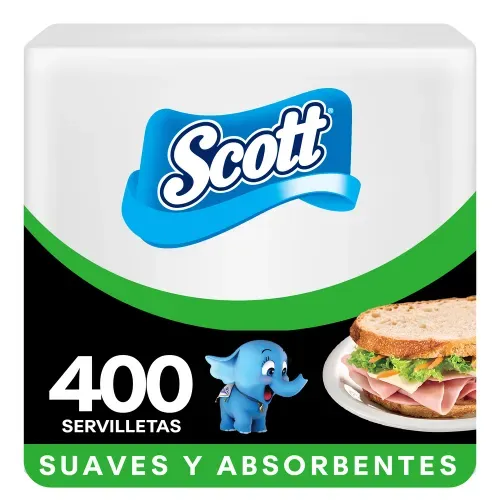 Servilletas Scott Blanca - 400 Unidades