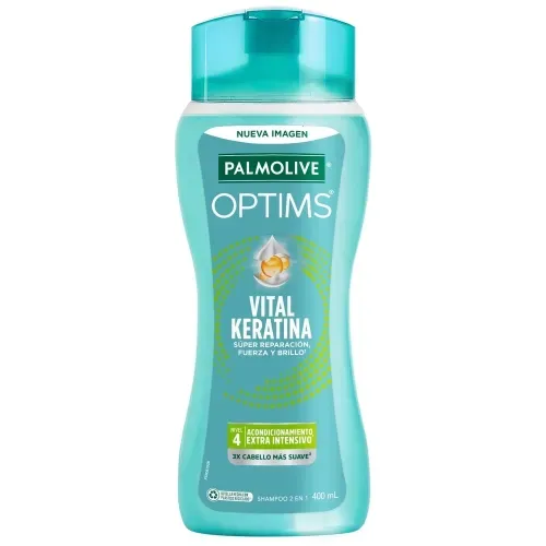 Shampoo Palmolive Optims Nivel 4 Acondicionamiento Extra Intensivo - 400 ml