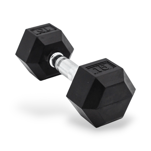 Mancuernas hexagonales Q12 la libra modelo ZT03 - 15 libras