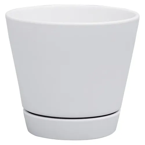 Ht Maceta Ceramica Blanca 15 5cm