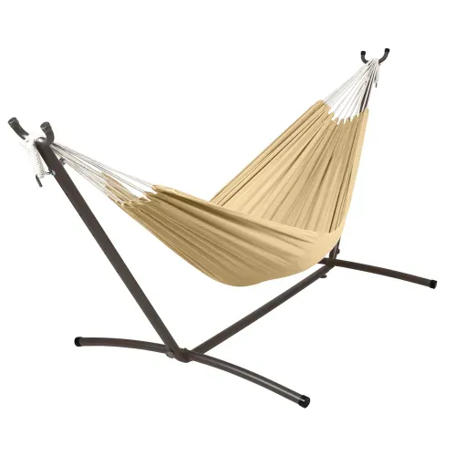 Hamaca de Tela Home Trends con Base color gris 200 x 150 cm