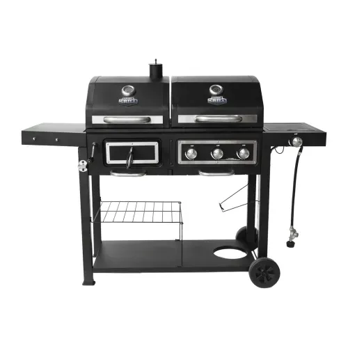 Parrilla Expert Grill de gas y carbón con 3 quemadores