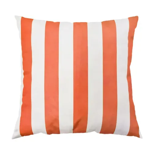 Cojín Mainstays rayas coral - 40x40 cm