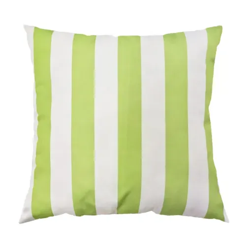 Ms Cojin 40x40cm Rayas Verde