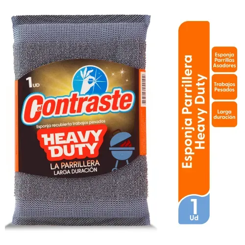 Esponja El Contraste Heavy Duty Parrillera 1 Ud
