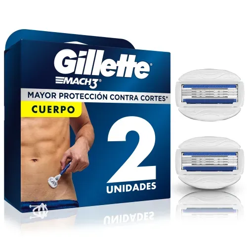 Repuesto para  Rasuradora Gillette Mach3 Cuerpo, rasurado Corporal, 2 Uds