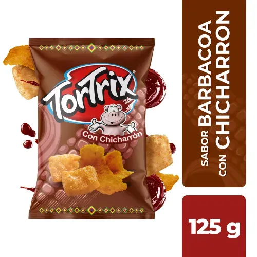 Snacks Tortrix chicharron sabor barbacoa - 125 g