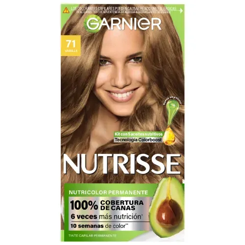 Tinte para Cabello Garnier Nutrisse Tono 71 Vainilla - 157 ml