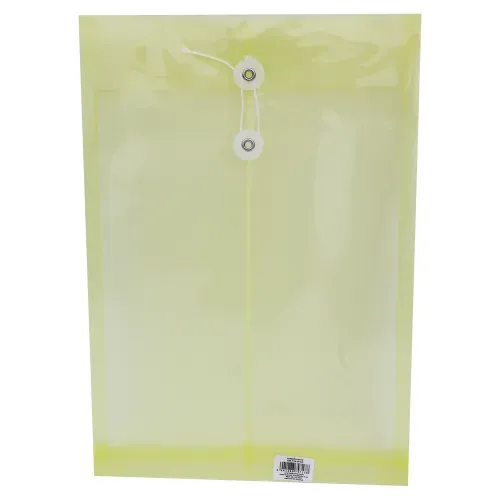 Sobre Divers plástico tamaño oficio amarillo