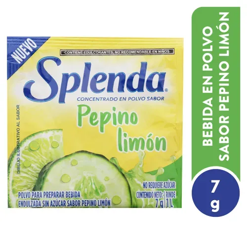 Bebida En Polvo Splenda Pepino Limon 7gr