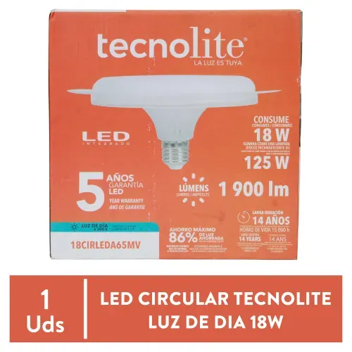 Circular Led 18w Luz Dia