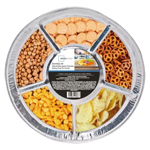 Bandeja Mainstays de aluminio para snacks