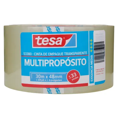 Cinta Tesa para empaque transparente 48 mm x 30 m