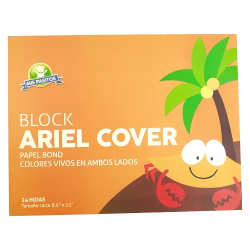 Block Mis Pasitos ariel cover tamaño carta - 24 hojas