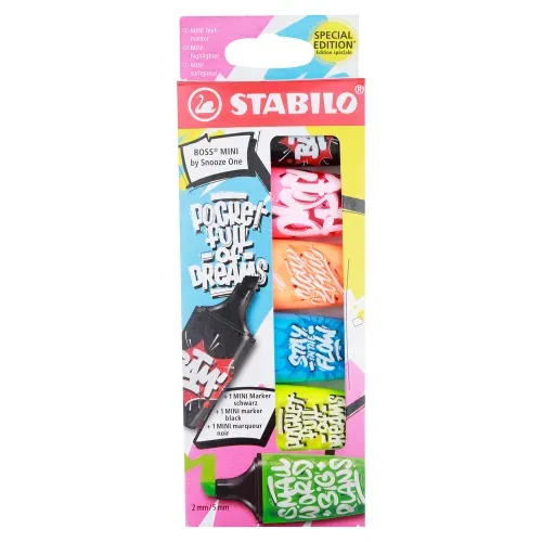 Resaltadores Stabilo boss mini - 5 Uds