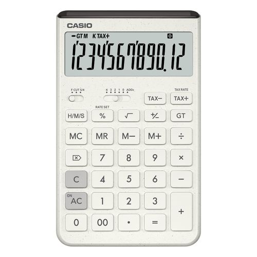 Calculadora Casio de mesa tipo compacta Comfy 12 dígitos modelo JT-200T WE blanco