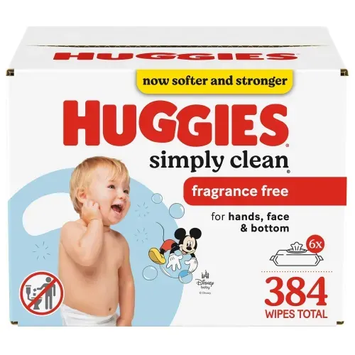 Toallas Húmedas Huggies Simply Clean - 384 Unidades
