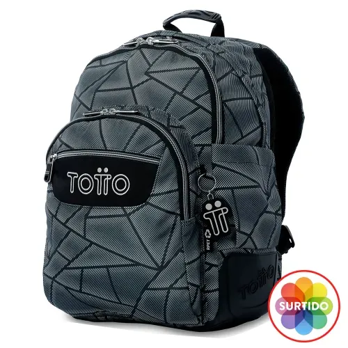 Mochila Totto rayol escolar grande