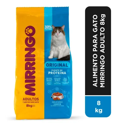 Alimento para Gato Mirringo Adulto - 8 kg.