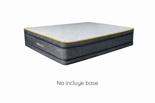 Colchón Belezza Matrimonial Pluzz D tela antistatic y memory foam gel