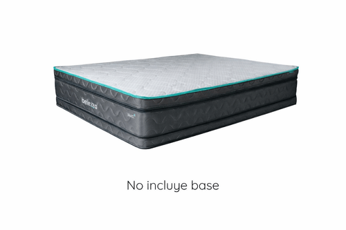 Colchón Belezza King Pluzz D tela waterproof y memory foam gel