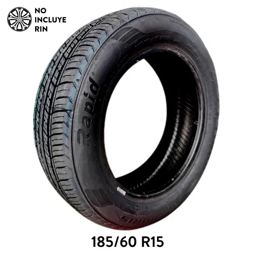 Llanta para auto Rapid, medidas: 185/60 Rin 15