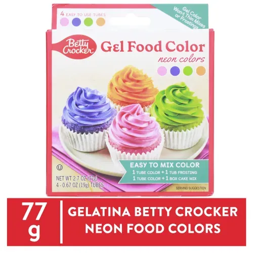 Gelatina Betty Crocker Neon Food Colors – 77 g