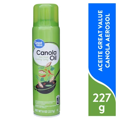 Aceite Great Value Canola Aerosol 227gr