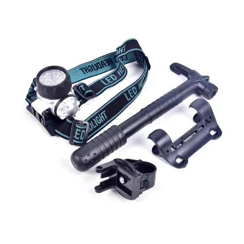 Set de inflador y luz LED Athletic Works para ciclismo