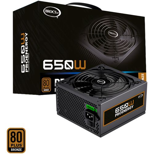 Fuente de poder BROCS ProEnergy ATX 650W 80 Plus Bronze